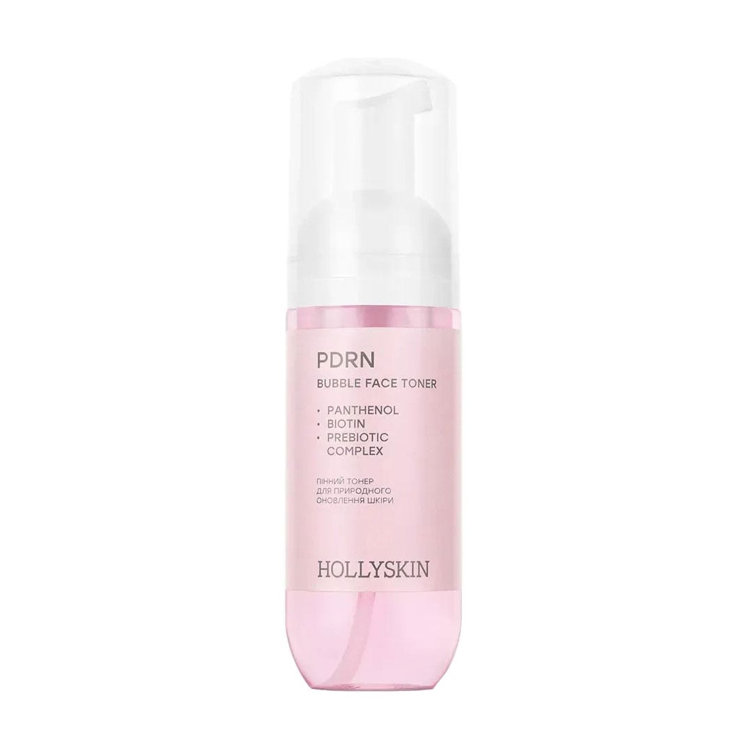 Пінний тонер для обличчя Hollyskin Bubble Face Toner Salmon DNA PDRN для природного оновлення шкіри, 150 мл